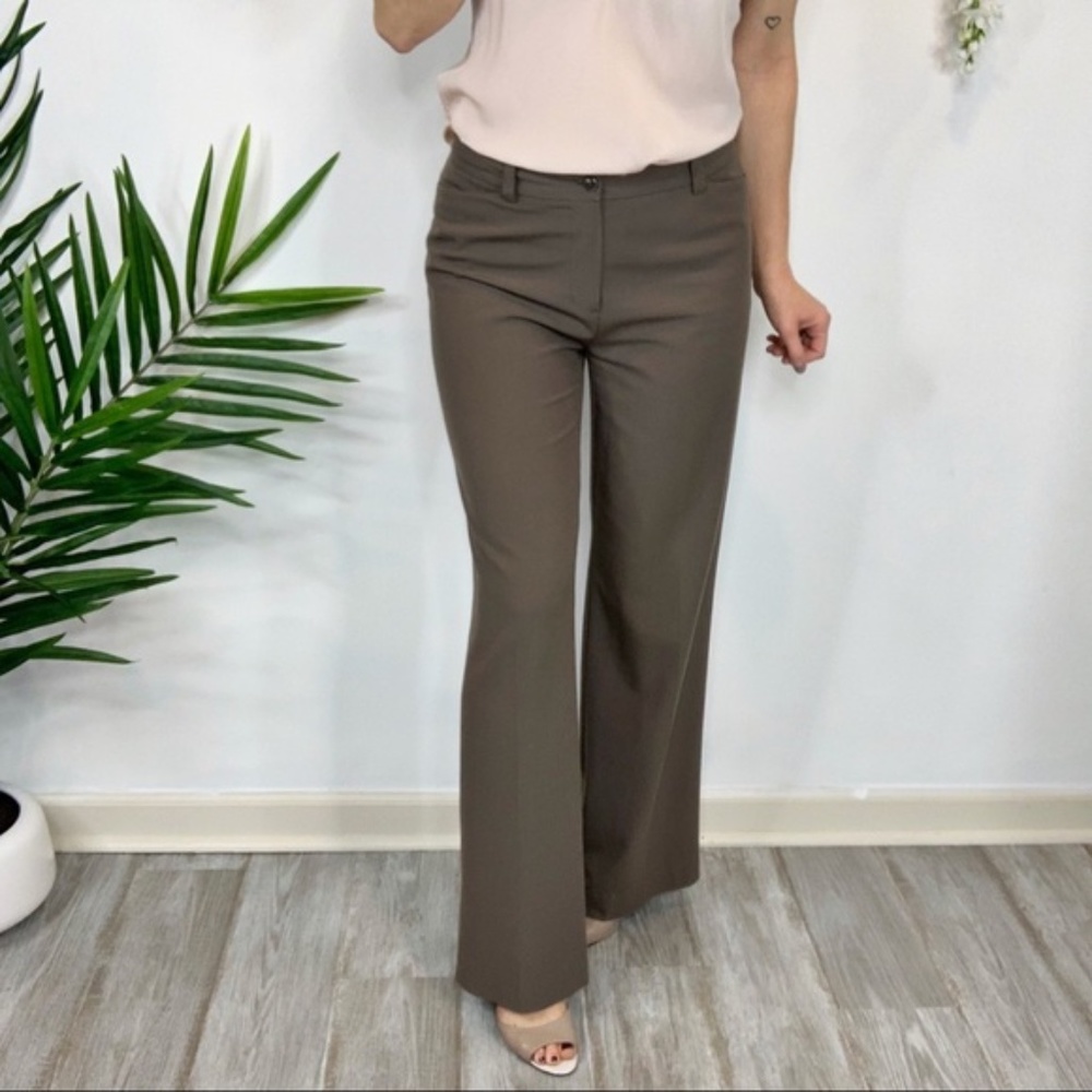 J. JILL wide leg stretch pants brown 0881